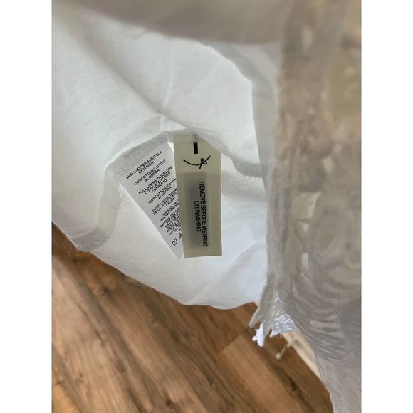 Sold ANN TAYLOR Lace White Dress 6 - Picture 9 of 10